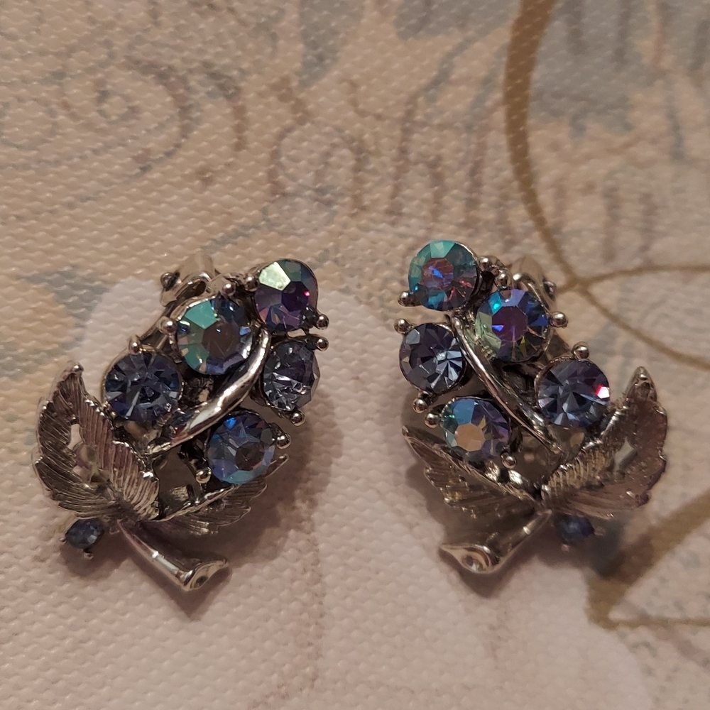 Lisner Aurora Borealis Earrings